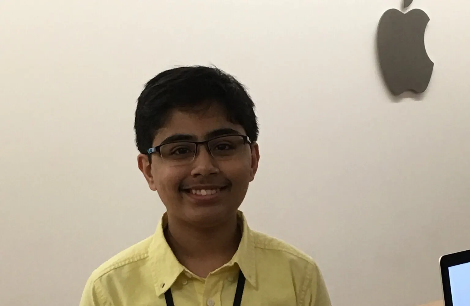 Tanmay Bakshi at Apple UK headquarters, London